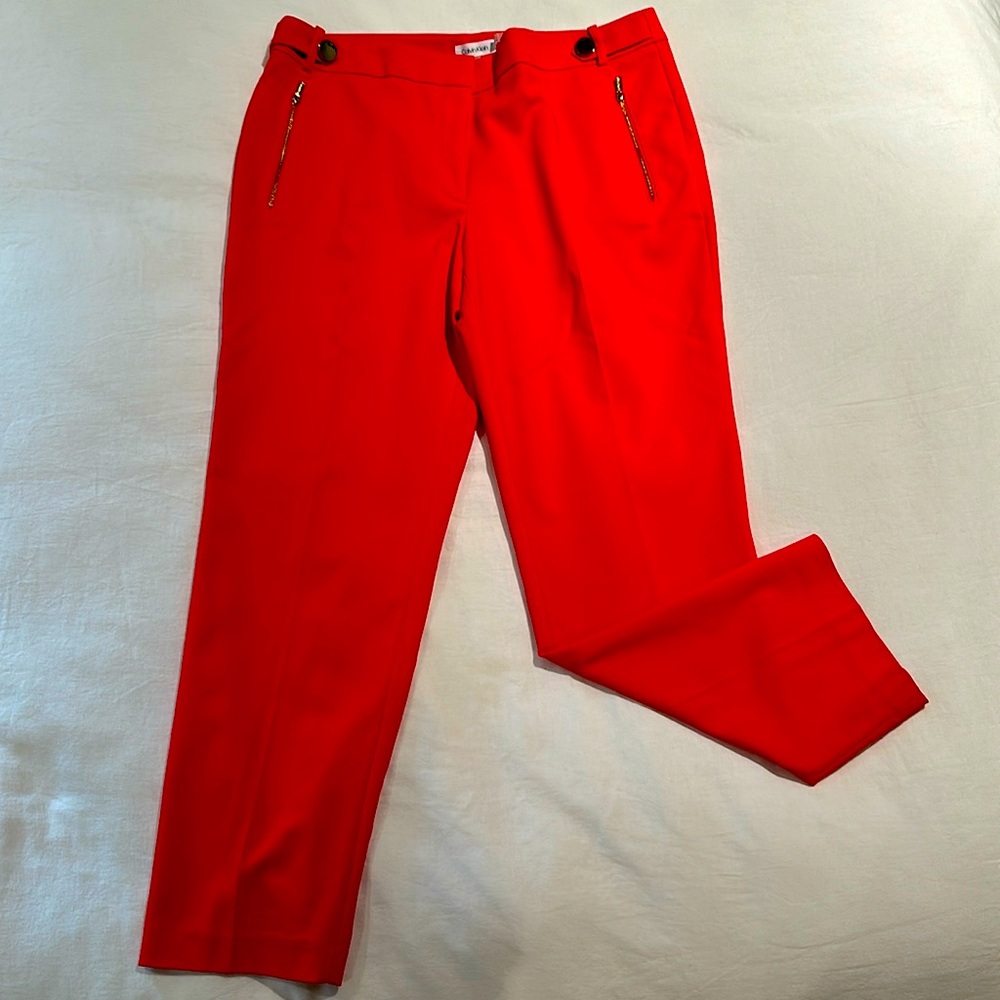 Orange dress pants